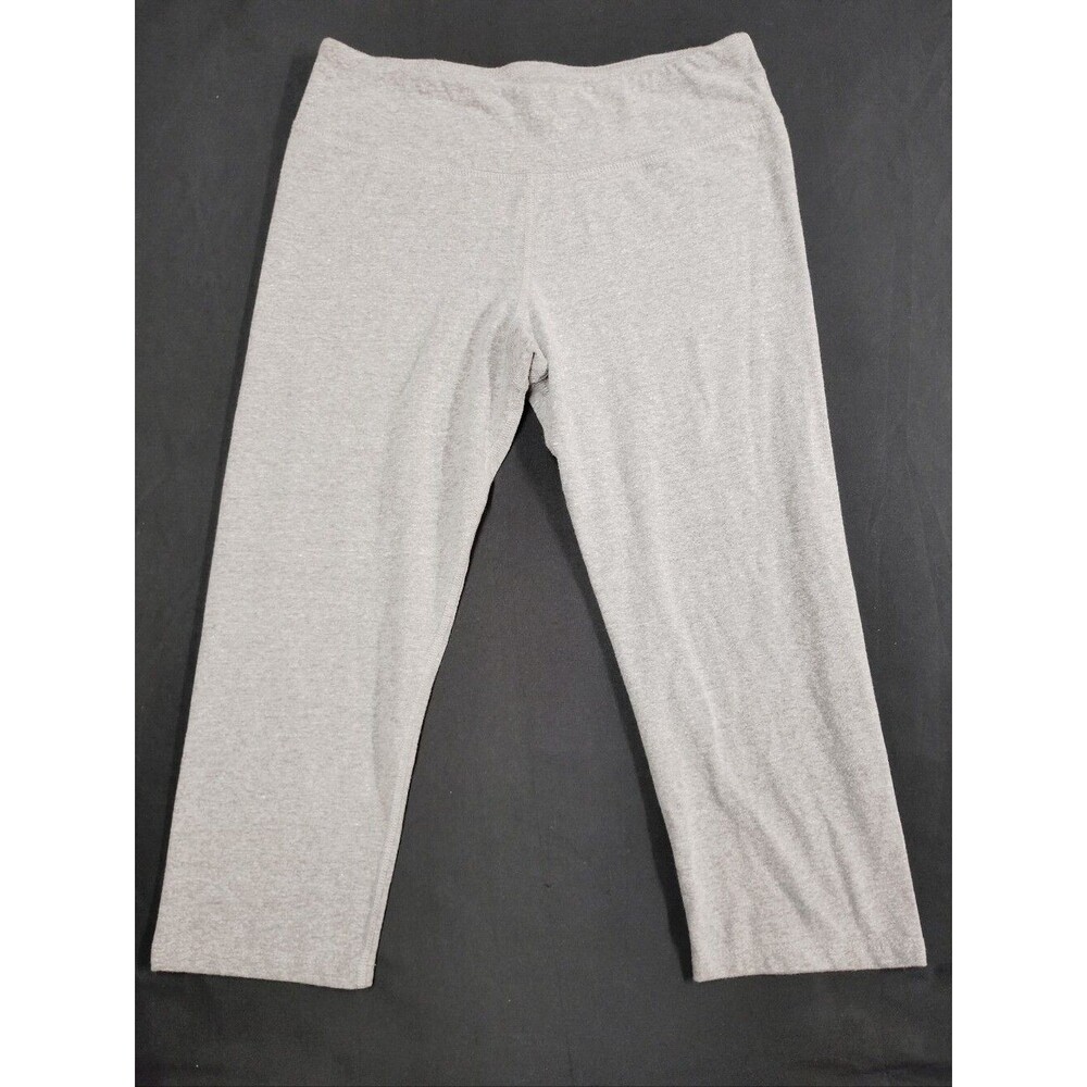 Athletic Works Heather Gray Capri Stretch Leggings
